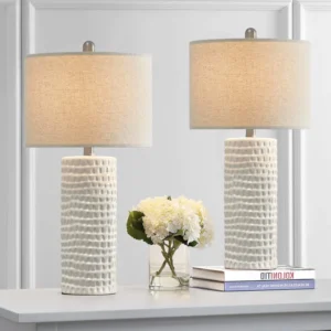 Anazagene 24'' H Ceramic Table Lamp Set (Set of 2) (Set of 2)