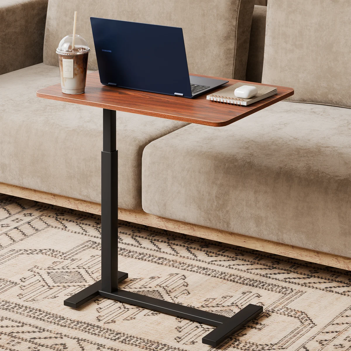 Multi-Function Adjustable and Movable Overbed Table